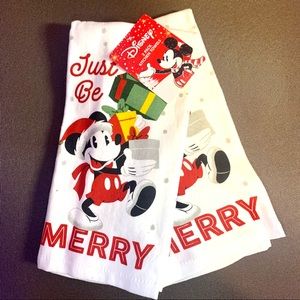 Disney Minnie Mouse Christmas Kitchen Towels. 2Pk